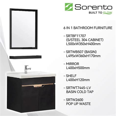 sorento stainless steel bathroom cabinet